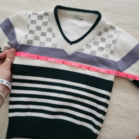 Vintage Striped Knit Crewneck 3t/4t - Picture 5 of 6